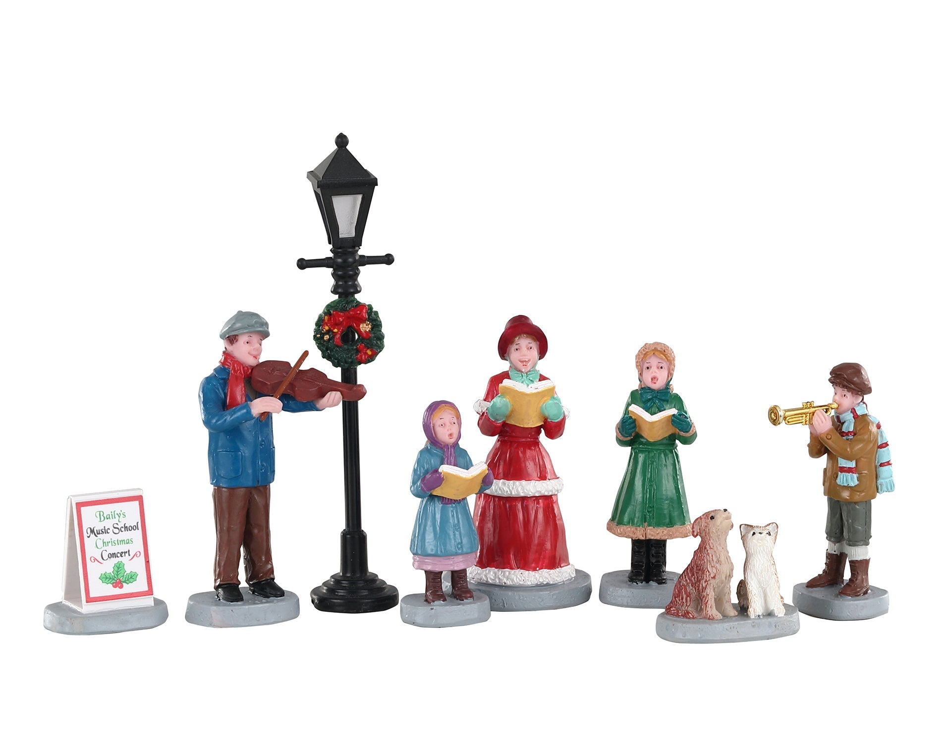 LEMAX Baily's Music School Carolers, set of 8 #02949